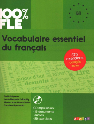 100% FLE Vocabulaire Essentiel Du Français B1 Fenomen Fotokopi - YKS - KPSS - ALES