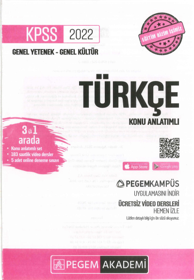 TÜRKÇE KONU ANLATIMI Fenomen Fotokopi - YKS - KPSS - ALES