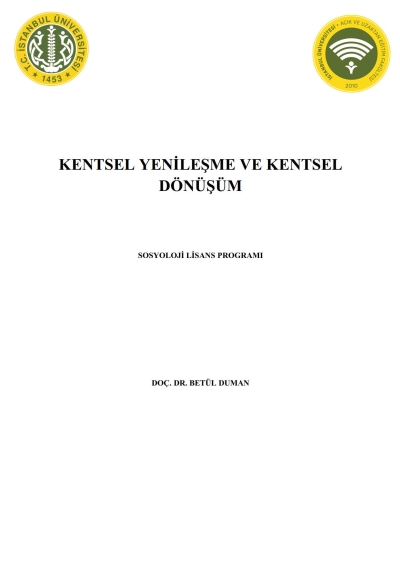 Kentsel Yenileşme ve Kentsel Dönüşüm Fenomen Fotokopi - YKS - KPSS - ALES