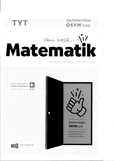 TYT Yeni Nesil Matematik Video Çözümlü Soru Bankası Fenomen Fotokopi - YKS - KPSS - ALES