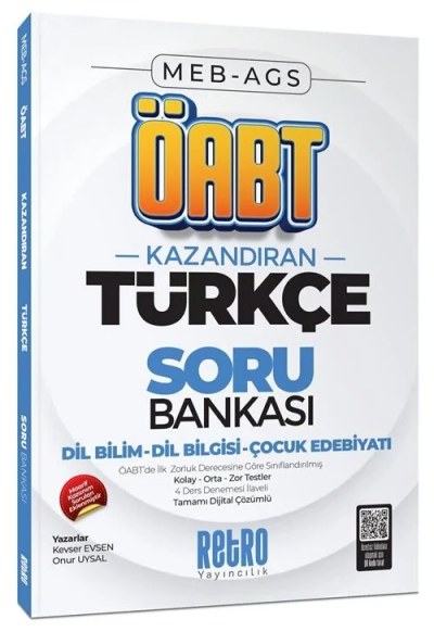 2026 MEB AGS ÖABT Türkçe Öğretmenliği Dil Bilim-Dil Bilgisi Çocuk Edebiyatı Soru Bankası Retro Kitap Fenomen Fotokopi - YKS - KPSS - ALES
