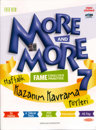 7. Sınıf More And More Haftalık Kazanım Kavrama Föyleri Kurmay