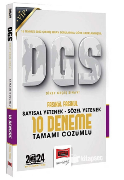 2024 DGS Sözel Sayısal Bölüm Tamamı Çözümlü Fasikül 10 Deneme Fenomen Fotokopi - YKS - KPSS - ALES