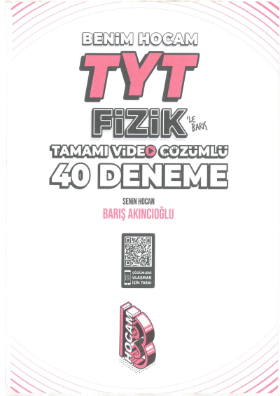 TYT Fizik Tamamı Video Çözümlü 40 Deneme Sınavı Fenomen Fotokopi - YKS - KPSS - ALES
