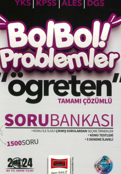 BOL BOL PROBLEMLER ÖĞRETEN TAMAMI ÇÖZÜMLÜ SORU BANKASI Fenomen Fotokopi - YKS - KPSS - ALES