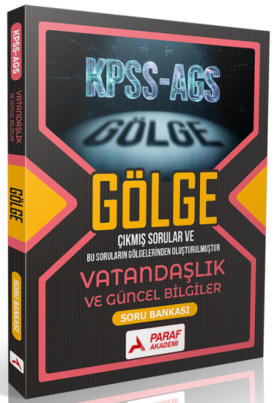 2026 KPSS MEB-AGS Vatandaşlık ve Güncel Bilgiler Gölge Soru Bankası Paraf Akademi Yayınları Fenomen Fotokopi - YKS - KPSS - ALES