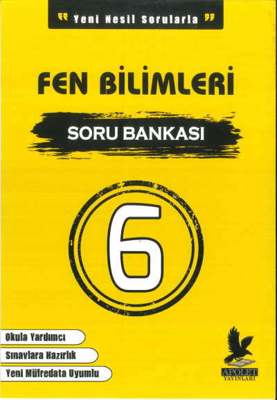 6.SINIF FEN BİLİMLERİ SORU BANKASI Apolet Yayınları Fenomen Fotokopi - YKS - KPSS - ALES