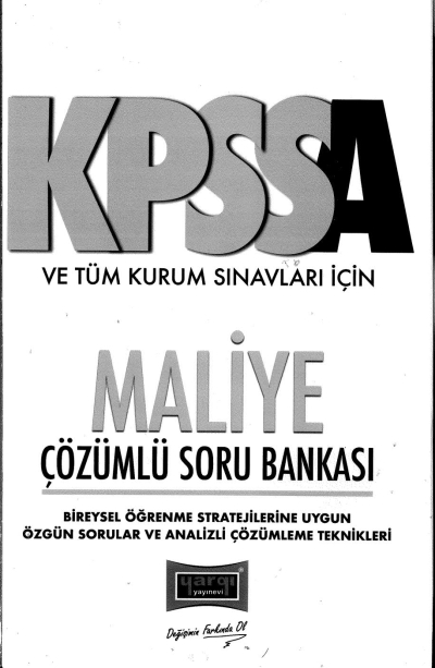 MALİYE ÇÖZÜMLÜ SORU BANKASI