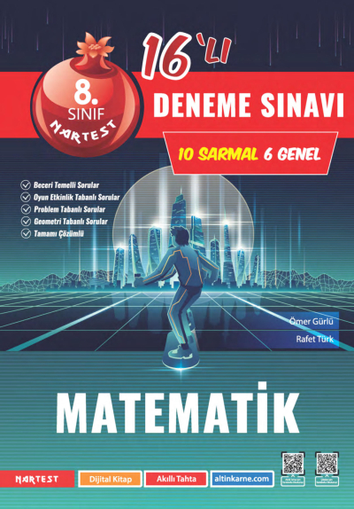 8. Sınıf Matematik Mod 16 Deneme Nartest Yayınları Fenomen Fotokopi - YKS - KPSS - ALES