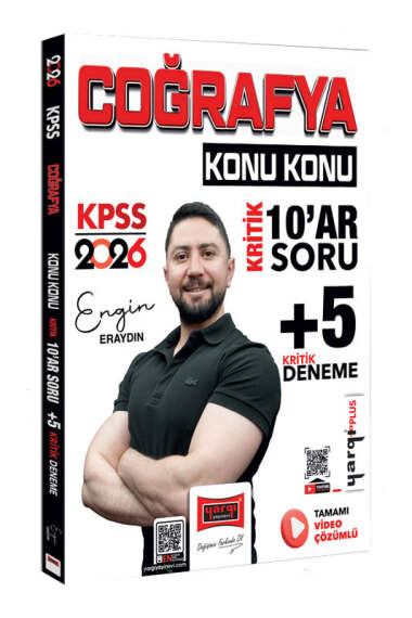2026 KPSS Coğrafya Konu Konu Kritik 10 ar Soru +5 Kritik Deneme Yargı Yayınları Fenomen Fotokopi - YKS - KPSS - ALES