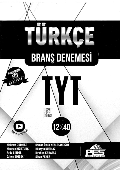 PES Yayınları TYT Türkçe 12 x 40 Branş Denemesi Fenomen Fotokopi - YKS - KPSS - ALES