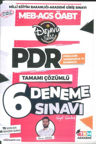 2025 ÖABT Psikolojik Danışmanlık ve Rehberlik DEJAVU 6 Deneme Çözümlü - Osman Avni Ersöz TKM Akademi Fenomen Fotokopi - YKS - KPSS - ALES