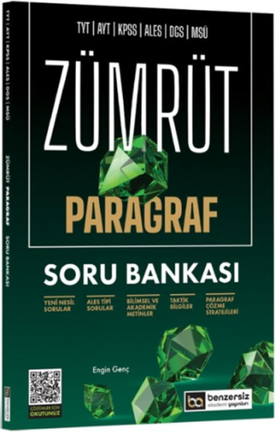 Zümrüt Paragraf Soru Bankası Benzersiz Akademi Yayınları Fenomen Fotokopi - YKS - KPSS - ALES