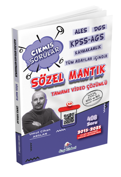 ALES DGS KPSS AGS Kaymakamlık Tüm Adaylar İçin Sözel Mantık Tamamı Video Çözümlü Çıkmış Sorular Dizgi Kitap Fenomen Fotokopi - YKS - KPSS - ALES