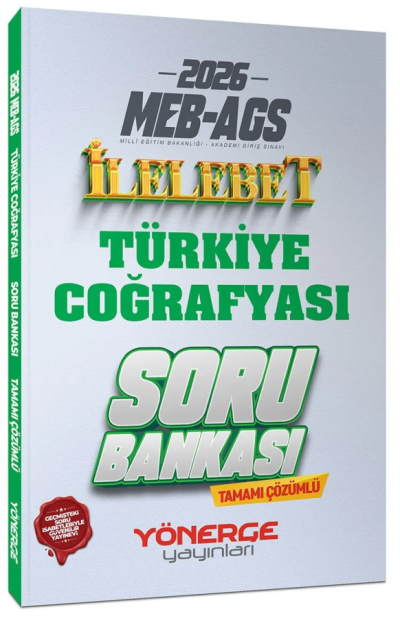 2026 MEB-AGS Türkiye Coğrafyası İlelebet Soru Bankası Çözümlü Yönerge Yayınları Fenomen Fotokopi - YKS - KPSS - ALES