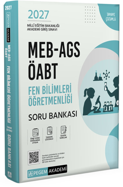 2027 ÖABT MEB-AGS Fen Bilimleri Öğretmenliği Soru Bankası Çözümlü Pegem Akademi Yayınları Fenomen Fotokopi - YKS - KPSS - ALES