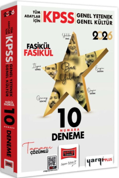 KPSS Tüm Adaylar İçin GK-GY Tüm Dersler Fasikül Fasikül On Numara 5 Yıldız 10 Deneme Yargı Yayınları Fenomen Fotokopi - YKS - KPSS - ALES