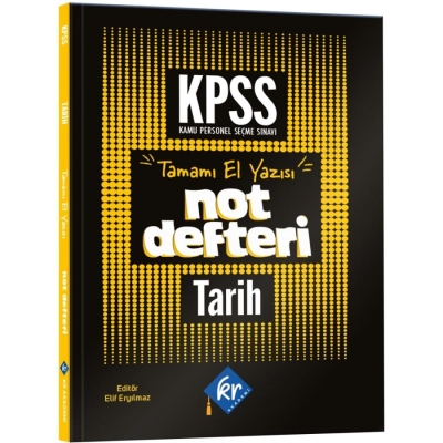 KPSS GY-GK Tarih Konu Anlatımlı Not Defteri KR Akademi Yayınları Fenomen Fotokopi - YKS - KPSS - ALES