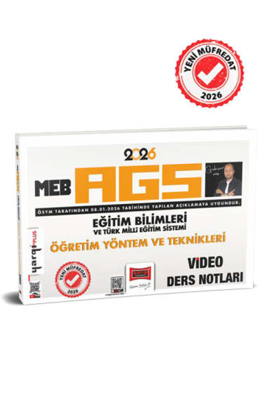 2026 MEB-AGS Eğitim Bilimleri ve Türk Milli Eğitim Sistemi Öğretim Yöntem ve Teknikleri Video Ders Notları Yargı Yayınları Fenomen Fotokopi - YKS - KPSS - ALES