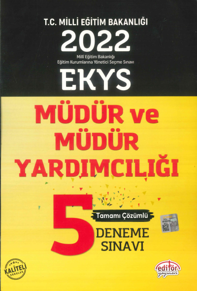 MÜDÜR VE MÜDÜR YARDIMCILIĞI 5 DENEME SINAVI TAMAMI ÇÖZÜMLÜ Fenomen Fotokopi - YKS - KPSS - ALES