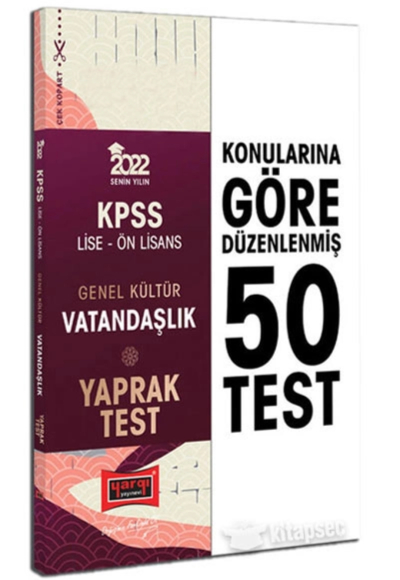 KPSS Lise Ön Lisans Genel Kültür Vatandaşlık Yaprak Test Fenomen Fotokopi - YKS - KPSS - ALES