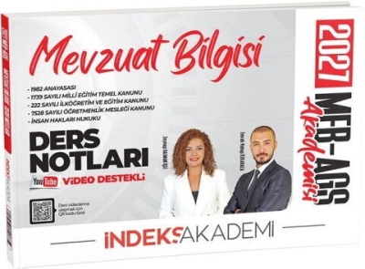 MEB-AGS Akademisi Mevzuat Bilgisi Video Ders Notları İndeks Akademi Yayıncılık Fenomen Fotokopi - YKS - KPSS - ALES