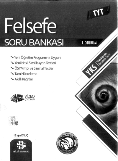TYT FELSEFE SORU BANKASI Fenomen Fotokopi - YKS - KPSS - ALES