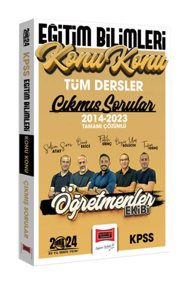 2024 KPSS Eğitim Bilimleri Öğretmenler Ekibi Tüm Dersler Tamamı Çözümlü Son 10 Yıl Konu Konu Çıkmış Sorular (2014-2023) Fenomen Fotokopi - YKS - KPSS - ALES