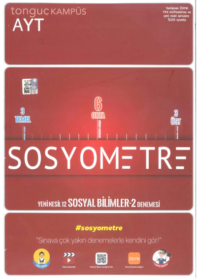 AYT Sosyometre Denemesi Fenomen Fotokopi - YKS - KPSS - ALES