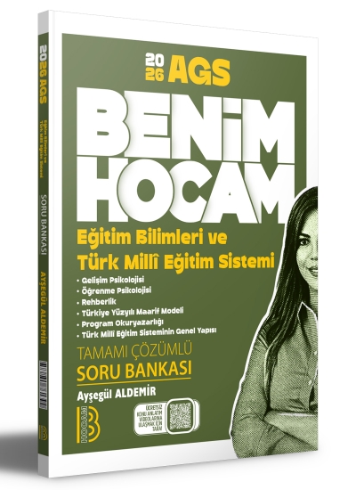 2026 Eğitim Bilimleri ve Türk Milli Eğitim Sistemi Tamamı Çözümlü Soru Bankası AYŞEGÜL HOCA Benim Hocam Yayınları Fenomen Fotokopi - YKS - KPSS - ALES
