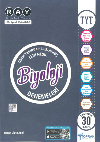 TYT Biyoloji 30 Deneme Kitabı