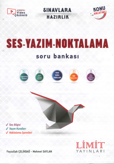 Ses- Yazım- Noktalama Soru Bankası Limit Yayınları Fenomen Fotokopi - YKS - KPSS - ALES