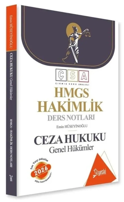 Çıkmış Soru Analizli Ceza Hukuku Genel Hükümler Hakimlik Ders Notları Yetki Yayıncılık Fenomen Fotokopi - YKS - KPSS - ALES