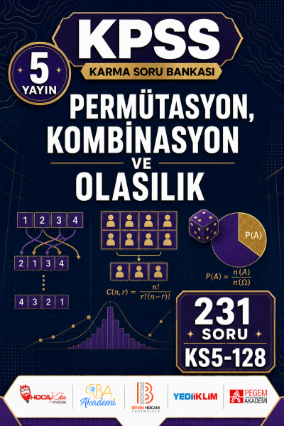 Permütasyon, Kombinasyon ve Olasılık 5 Yayın 231 Soru Fenomen Fotokopi - YKS - KPSS - ALES