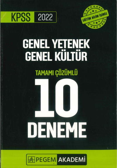 GKGY 10'LU PAKET DENEME ÇÖZÜMLÜ Fenomen Fotokopi - YKS - KPSS - ALES