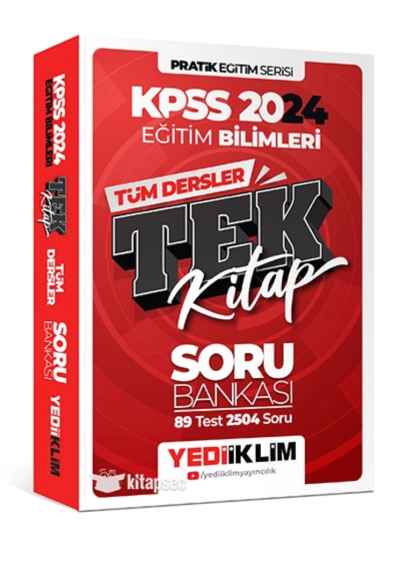 2024 KPSS Eğitim Bilimleri Tüm Dersler Tek Kitap Soru Bankası