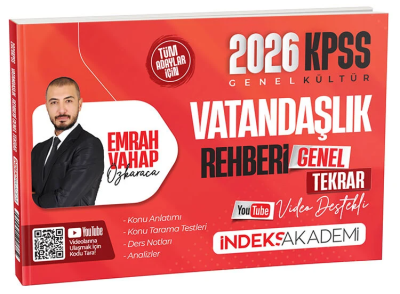 2026 KPSS Vatandaşlık Rehberi Video Destekli Genel Tekrar İndeks Akademi Yayıncılık Fenomen Fotokopi - YKS - KPSS - ALES