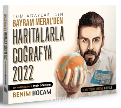 2022 Tüm Adaylar İçin Haritalarla Coğrafya BAYRAM MERAL Fenomen Fotokopi - YKS - KPSS - ALES