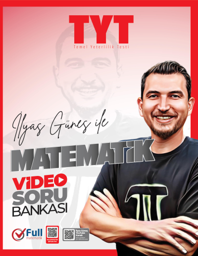 TYT Matematik İlyas Güneş İle Video Soru Bankası Full Matematik Yayınları Fenomen Fotokopi - YKS - KPSS - ALES