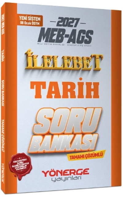 MEB-AGS Tarih İlelebet Soru Bankası Çözümlü Yönerge Yayınları Fenomen Fotokopi - YKS - KPSS - ALES