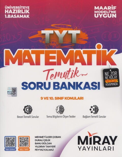 TYT Matematik Maarif Model Tematik Soru Bankası Miray Yayınları Fenomen Fotokopi - YKS - KPSS - ALES