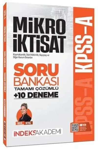 KPSS A Grubu Mikro İktisat Soru Bankası ve 10 Deneme Çözümlü - Bilge Beyaz İndeks Akademi Yayıncılık Fenomen Fotokopi - YKS - KPSS - ALES