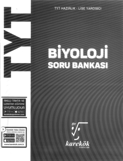 TYT BİYOLOJİ SORU BANKASI Fenomen Fotokopi - YKS - KPSS - ALES