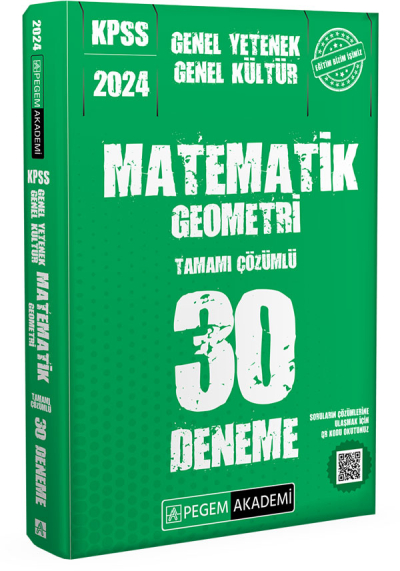 2024 KPSS Genel Kültür Genel Yetenek Matematik-Geometri 30 Deneme Fenomen Fotokopi - YKS - KPSS - ALES