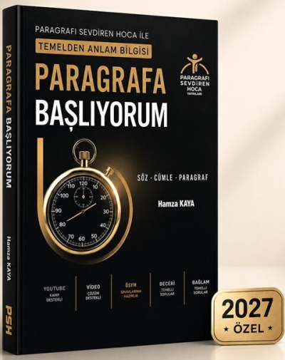 Paragrafa Başlıyorum Temelden Anlam Bilgisi Paragrafı Sevdiren Hoca Yayınları Hamza Kaya Fenomen Fotokopi - YKS - KPSS - ALES