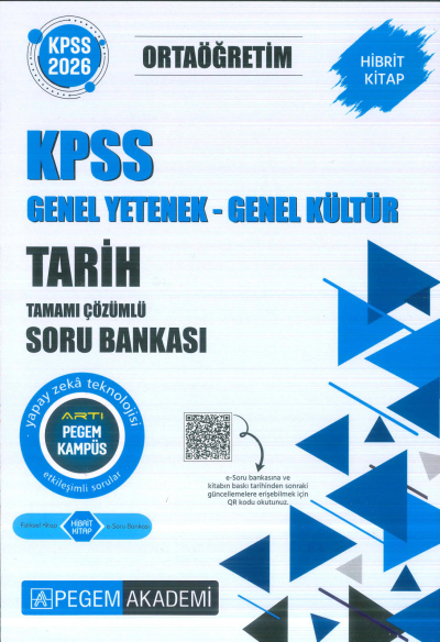 Ortaöğretim KPSS Tarih Tamamı Çözümlü Soru Bankası Pegem Akademi Fenomen Fotokopi - YKS - KPSS - ALES