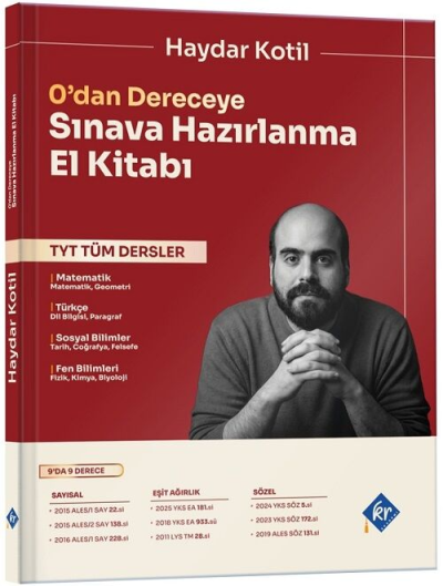 Haydar Kotil 0'dan Dereceye TYT Tüm Dersler Sınava Hazırlanma El Kitabı KR Akademi Yayınları Fenomen Fotokopi - YKS - KPSS - ALES