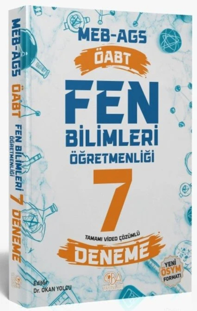2025 ÖABT MEB-AGS Fen Bilimleri Öğretmenliği 7 Deneme Çözümlü CBA Yayınları Fenomen Fotokopi - YKS - KPSS - ALES