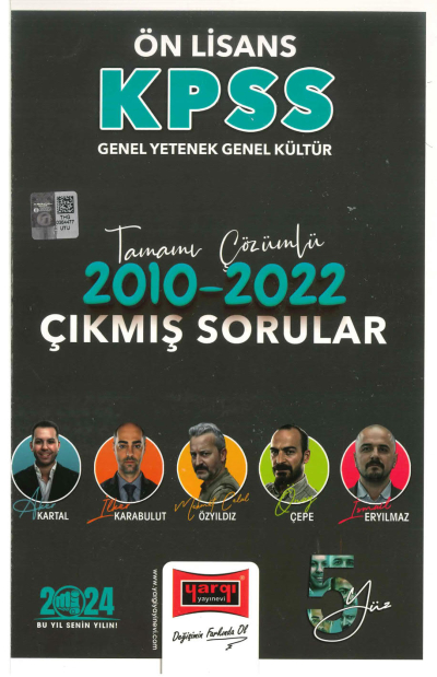 ÖNLİSANS 2010-2022 TAMAMI ÇÖZÜMLÜ ÇIKMIŞ SORULAR Fenomen Fotokopi - YKS - KPSS - ALES