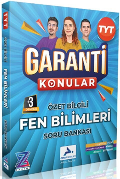 Z Takımı TYT Fen Bilimleri Garanti Konular Soru Bankası Paraf Yayınları Fenomen Fotokopi - YKS - KPSS - ALES